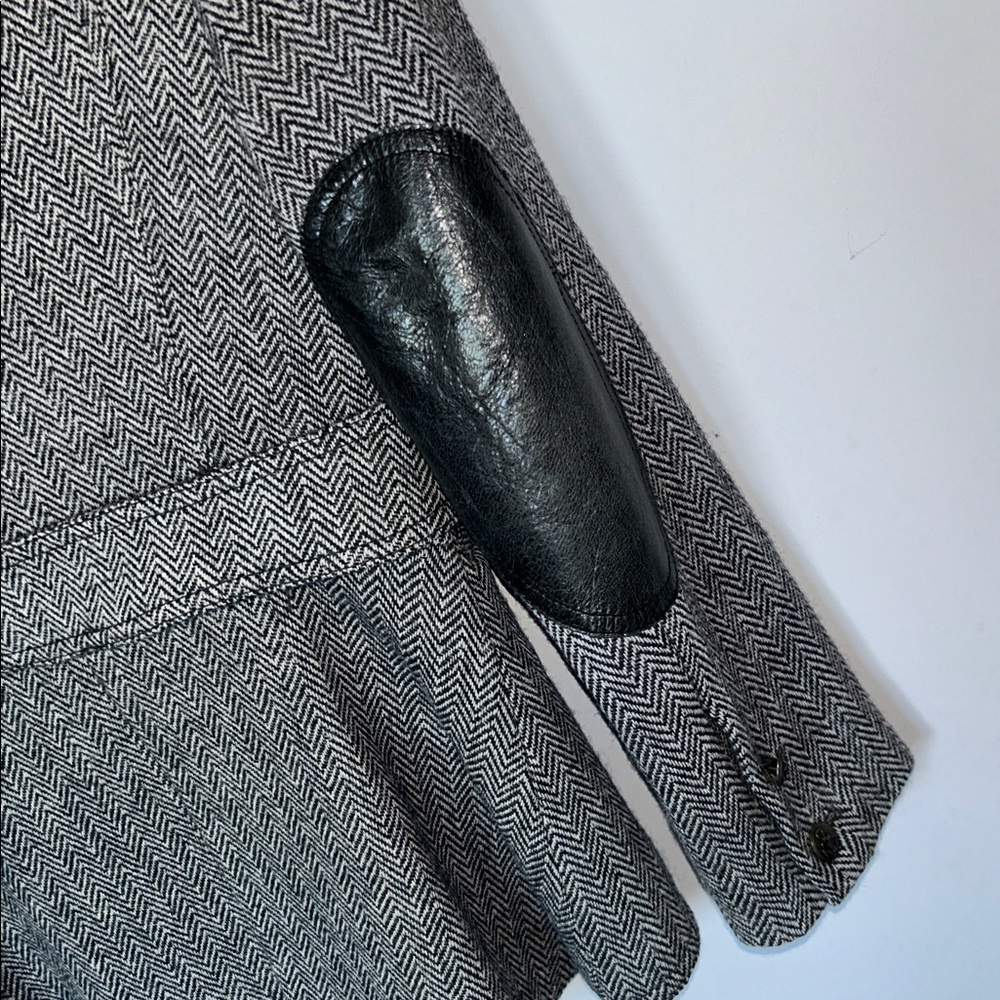 Smythe Chevron Herringbone Riding 2 Button Blazer - Picture 4 of 7